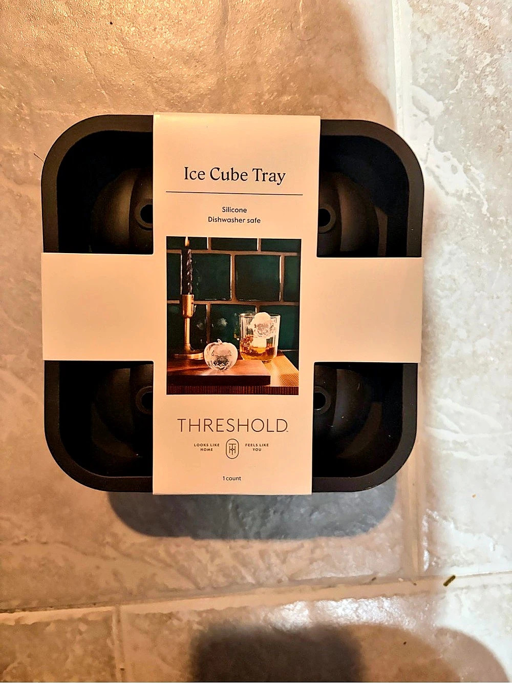 Threshold Halloween Pumpkin Silicone Ice Cube Tray Black